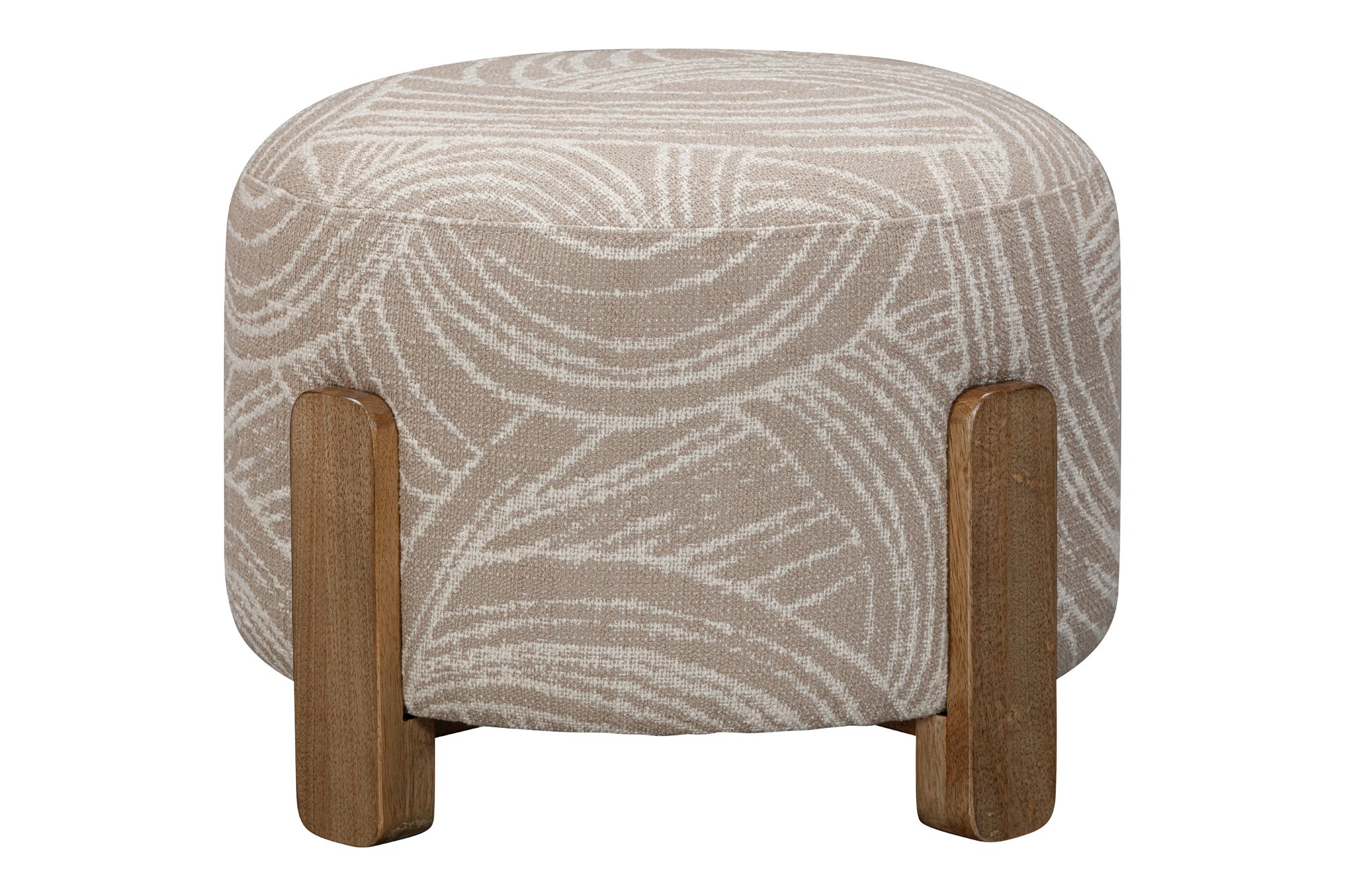 Image 5 Willow Khaki Swirl Accent Ottoman more views