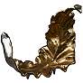 Willow Larger Leaf I Gold and Silver 20"W Metal Sculpture