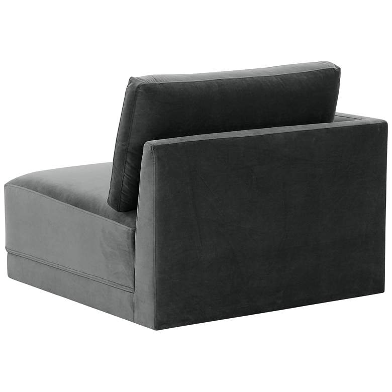 Image 4 Willow Modular Charcoal Velvet Fabric LAF Corner Chair more views