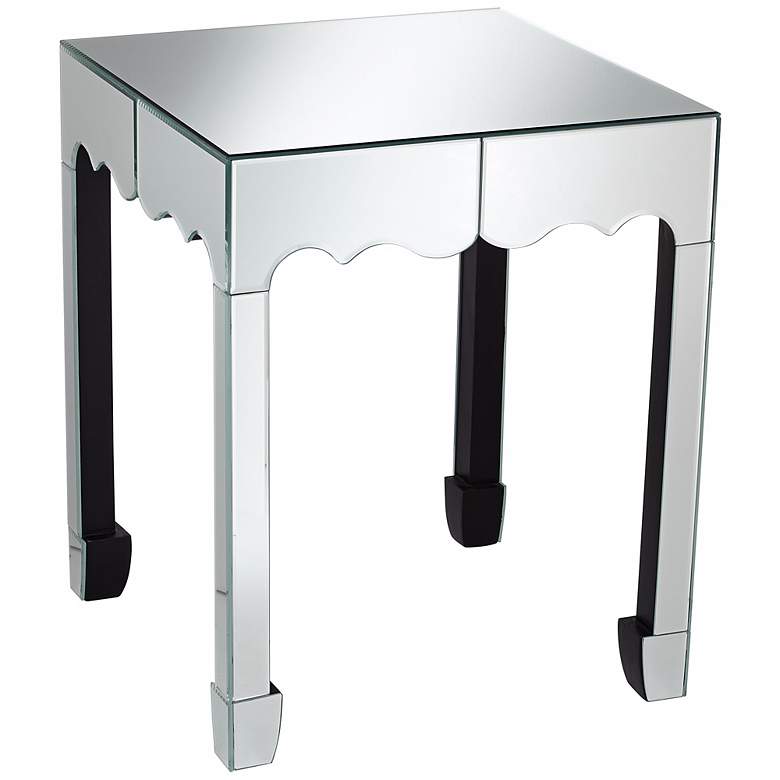 Image 1 Willow Silver Mirror Accent Table