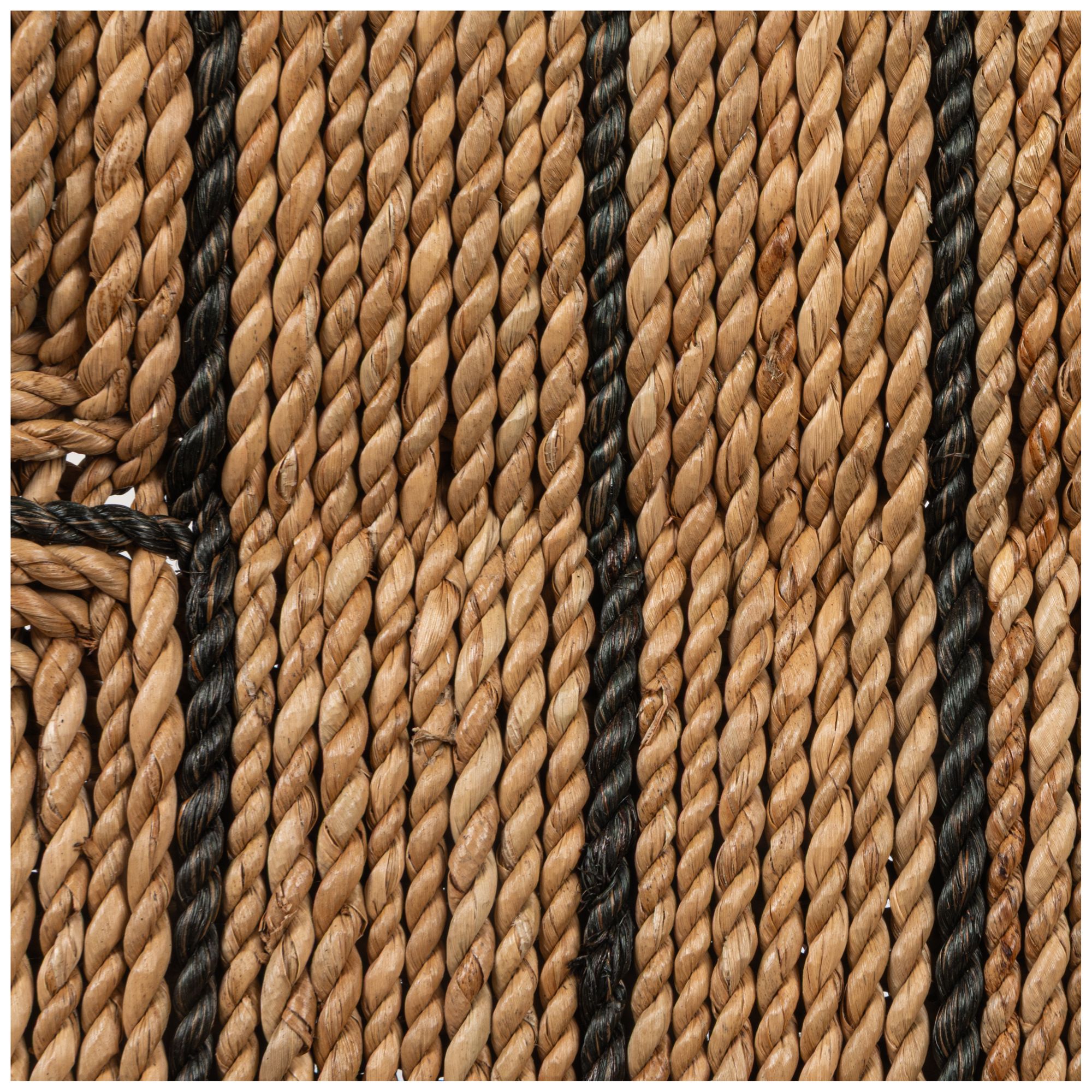 Image 5 Willowbrook Solid Wood and Rope Dining Chair, Black Set of 2 more views