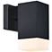 Willowsong Black Outdoor Hardwired Wall Sconce