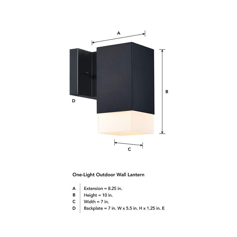 Image 5 Willowsong Black Outdoor Hardwired Wall Sconce more views