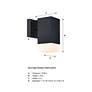 5_Willowsong Black Outdoor Hardwired Wall Sconce more views