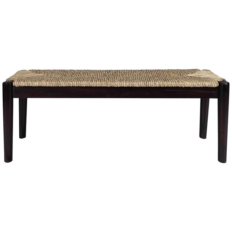 Image 1 Wills 47"W Natural Seagrass Indoor/Outdoor Rectangular Bench
