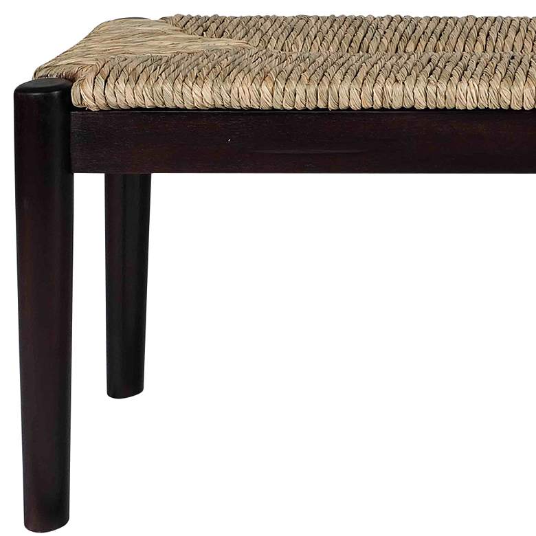 Image 2 Wills 47"W Natural Seagrass Indoor/Outdoor Rectangular Bench more views