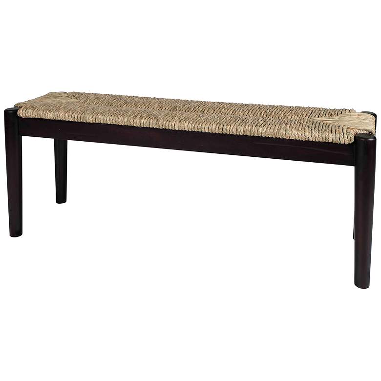 Image 6 Wills 47"W Natural Seagrass Indoor/Outdoor Rectangular Bench more views