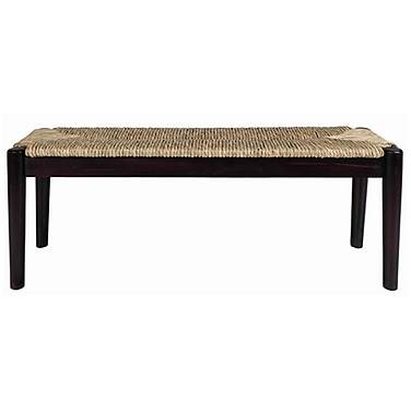 Wills 47"W Natural Seagrass Indoor/Outdoor Rectangular Bench