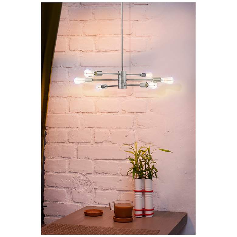 Image 3 Willsboro - 6-Light Pendant - Polished Nickel more views