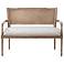Willshire 47 1/4" Wide Beige and Natural Rattan Settee
