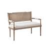 4_Willshire 47 1/4" Wide Beige and Natural Rattan Settee more views