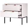 4_Wilma 24" Wide White Wood 2-Drawer Nightstand more views