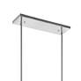 5_Wilma 44" Wide Chrome 6-Light Linear Chandelier more views