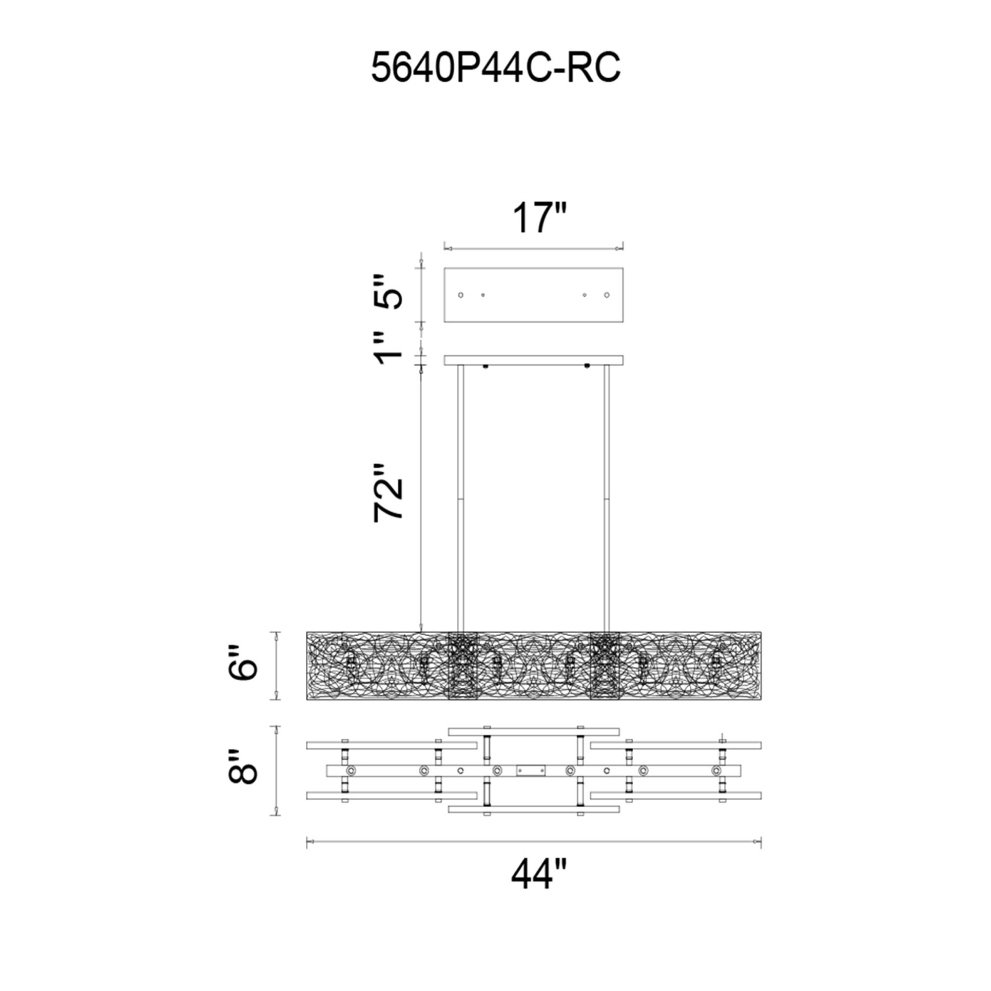 Image 7 Wilma 6 Light Chrome Down Chandelier more views