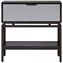 1_Wilmar 24" Wide Expresso and Cement Gray 1-Drawer Nightstand