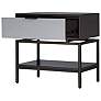 3_Wilmar 24" Wide Expresso and Cement Gray 1-Drawer Nightstand more views
