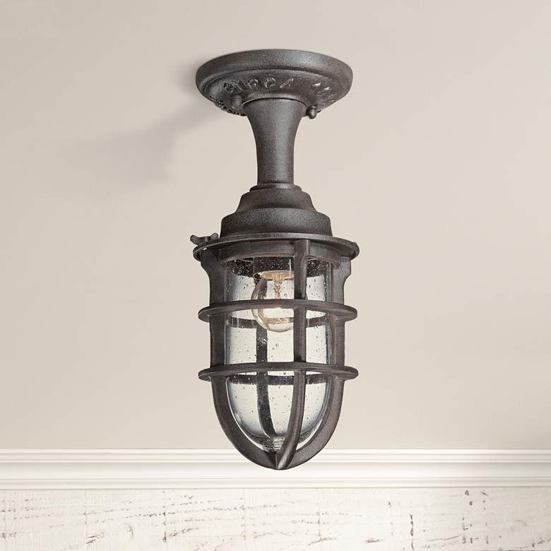 Image 1 Wilmington Collection 12 1/2 inch High Outdoor Ceiling Light