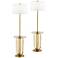 Wilshire Brass USB Tray Table Floor Lamps Set of 2