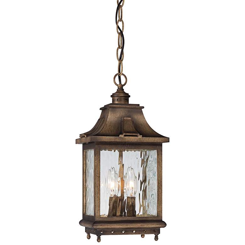 Image 1 Wilshire Park 16 inch High Bronze Outdoor Hanging Light