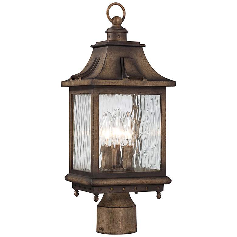 Image 1 Wilshire Park 18 3/4" High Bronze Outdoor Post Light