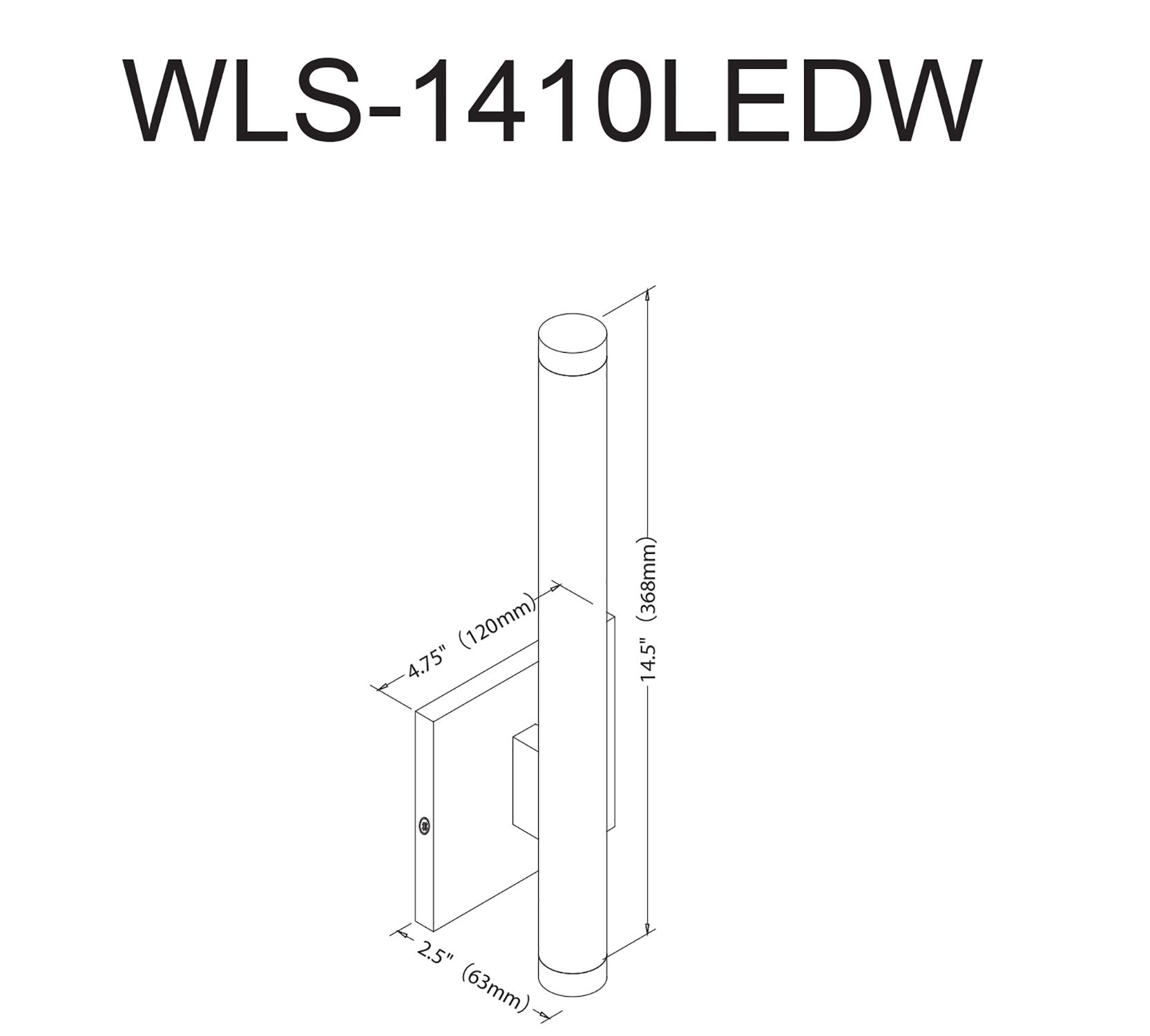 Image 3 Wilson 14.5" High Matte Black 10W Wall Sconce more views