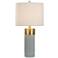 Wilson 27 3/4" Modern Soft Brass and Natural Concrete Table Lamp