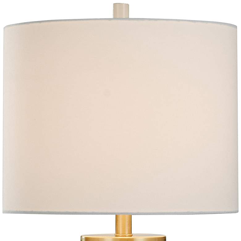 Image 3 Wilson 27 3/4 inch Modern Soft Brass and Natural Concrete Table Lamp more views