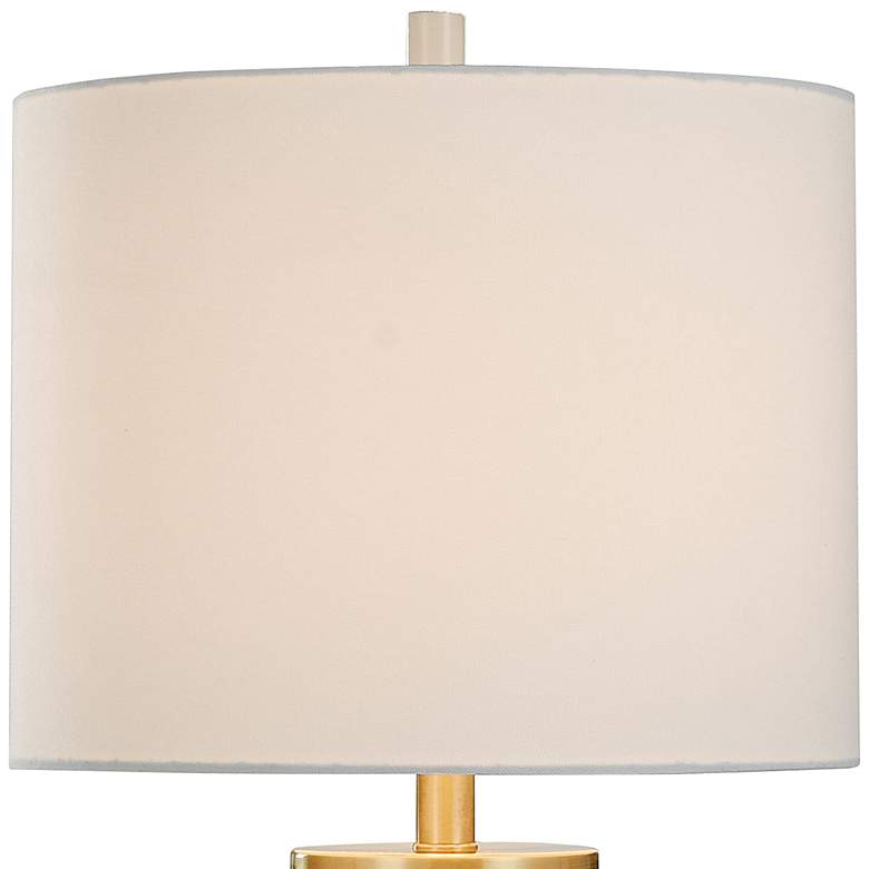 Image 3 Wilson 27 3/4" Modern Soft Brass and Natural Concrete Table Lamp more views