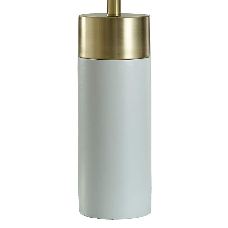 Image 4 Wilson 27 3/4 inch Modern Soft Brass and Natural Concrete Table Lamp more views