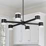 1_Wilson 28" Wide Matte Black 84W Chandelier