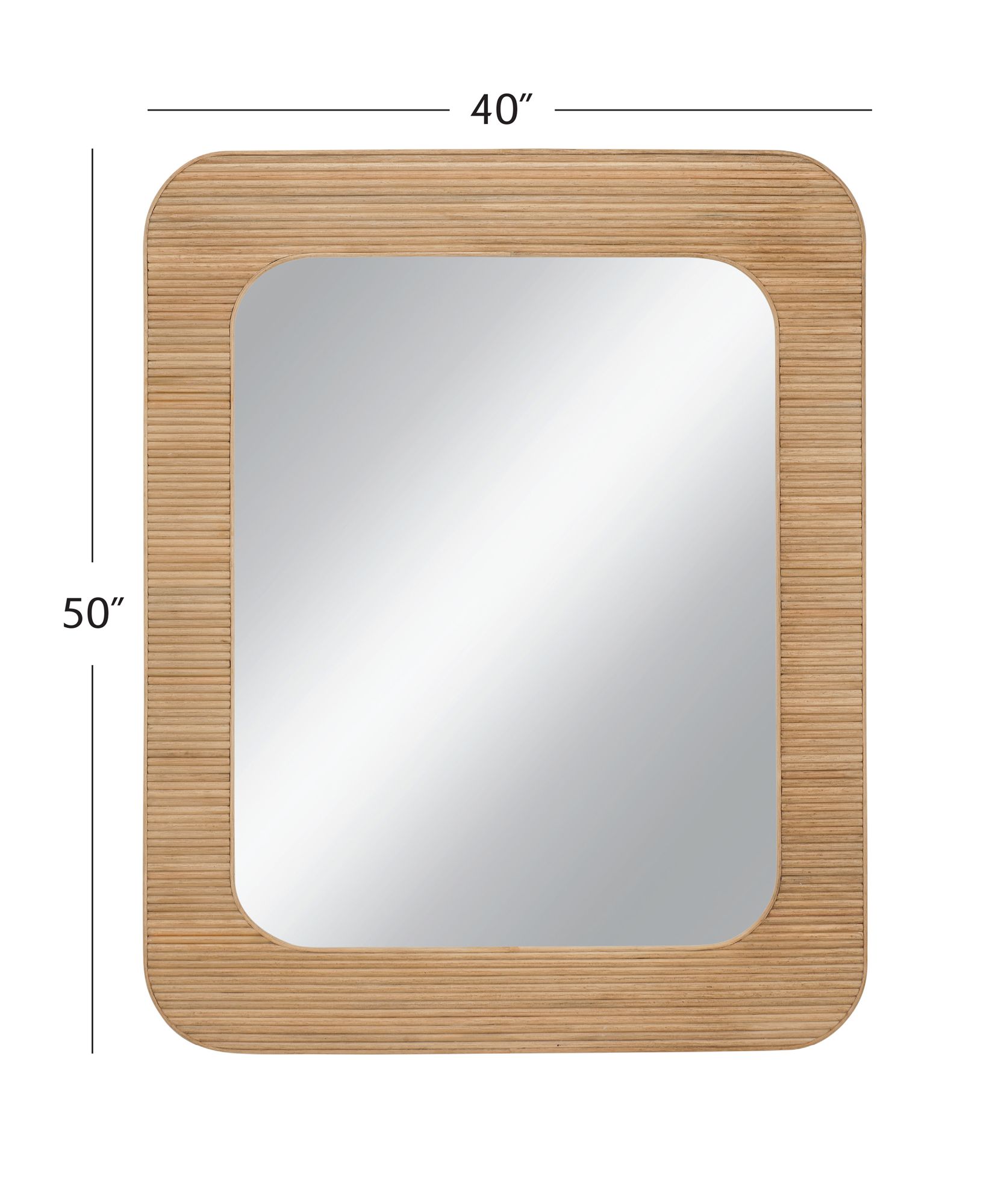 Image 4 Wilson 40"W x 50"H Natural  Mirror more views