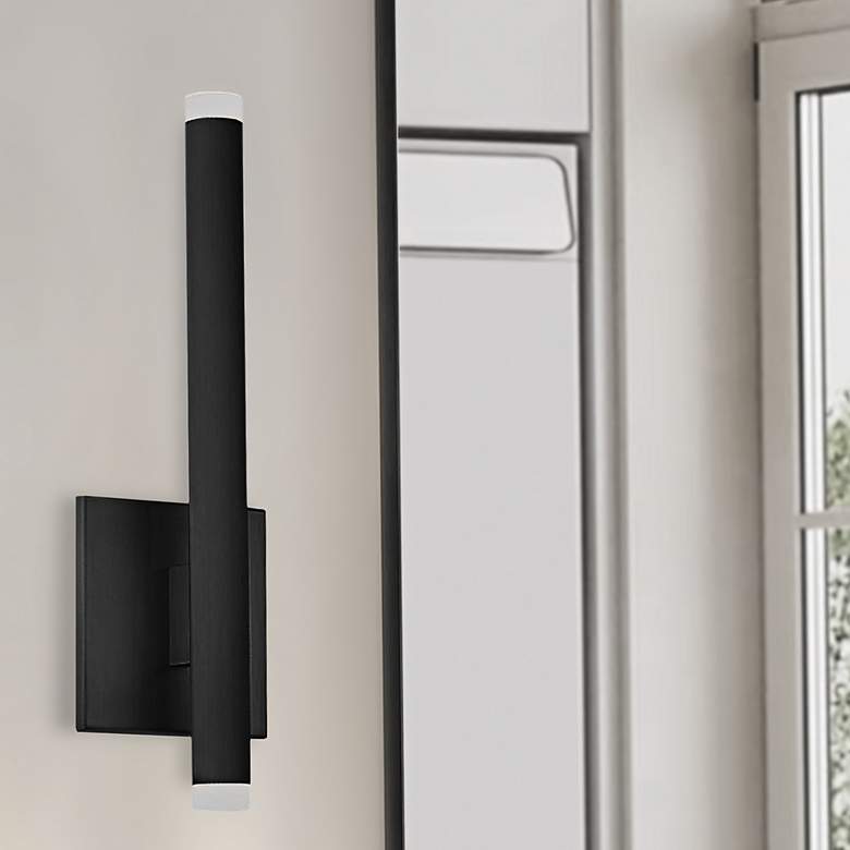 Image 1 Wilson Matte Black Wall Sconce