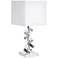 Wilson Polished Chrome Accent Table Lamp with Crystal Cubes