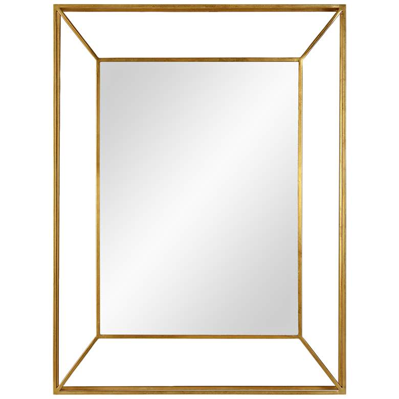 Image 1 Wilton Gold Iron 30" x 40" Wall Mirror