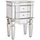 Wilton Mirrored 2-Drawer Accent Table