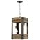 Winchester; 2 Light; Pendant; Bronze/Aged Wood Finish