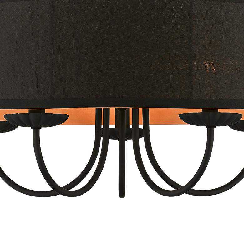 Image 4 Winchester 23" Wide Black 5-Light Drum Pendant more views