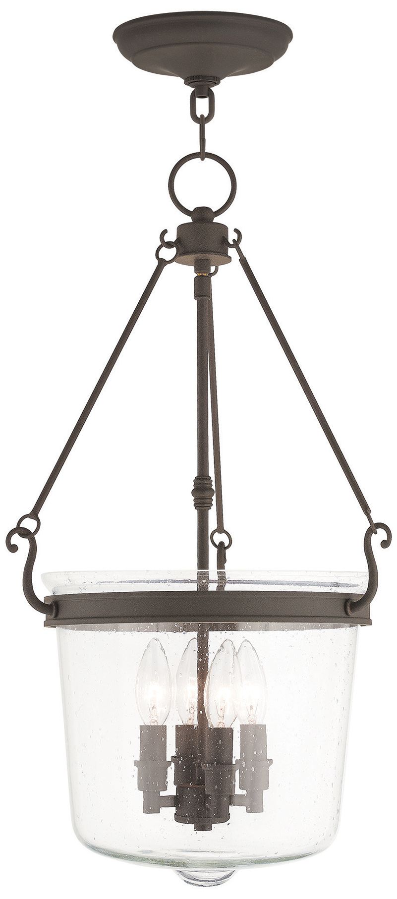 Winchester 4 Light Bronze Pendant