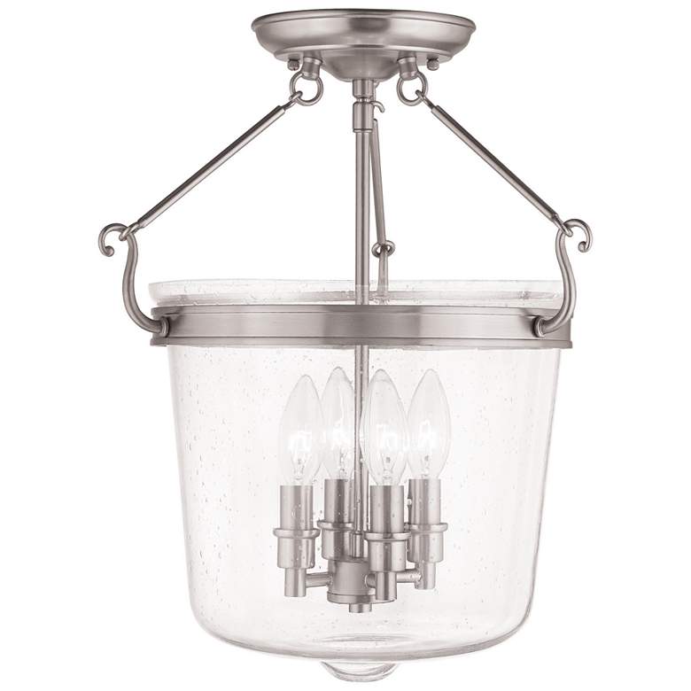 Image 1 Winchester 4 Light Brushed Nickel Ceiling Mount