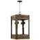 Winchester; 5 Light; Pendant; Bronze/Aged Wood Finish