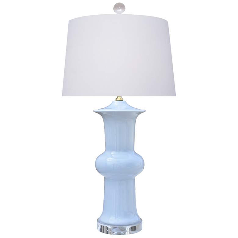 Image 1 Winchester Hyacinth Porcelain Lotus Vase Table Lamp