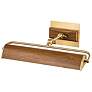 Winchfield 17 1/2" Wide Aged Brass Adjustable Picture Light
