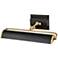 Winchfield 17 1/2" Wide Matte Black and Brass Picture Light