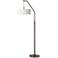 Windflowers Bronze Downbridge Arc Floor Lamp