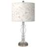 Windflowers Giclee Apothecary Clear Glass Table Lamp