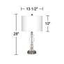 Thumbnail4 of Windflowers Giclee Apothecary Clear Glass Table Lamp more views