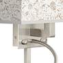 Windflowers Giclee Glow LED Reading Light Plug-In Sconce