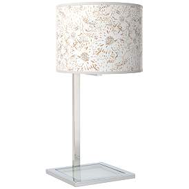 Image1 of Windflowers Glass Inset Table Lamp
