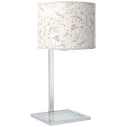 Windflowers Glass Inset Table Lamp