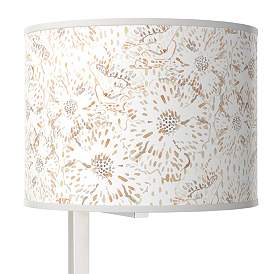 Image2 of Windflowers Glass Inset Table Lamp more views